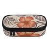 Pencil Pouch Printed Strong Polyester Fabric Easy Open Zipper with Main Compartment Mesh Pocket and Pen Slots for Classroom Use