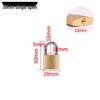 Small Brass Anti-Theft Padlock for Household Doors, Cabinets, and Dormitories with Thickened Lock Head and Key