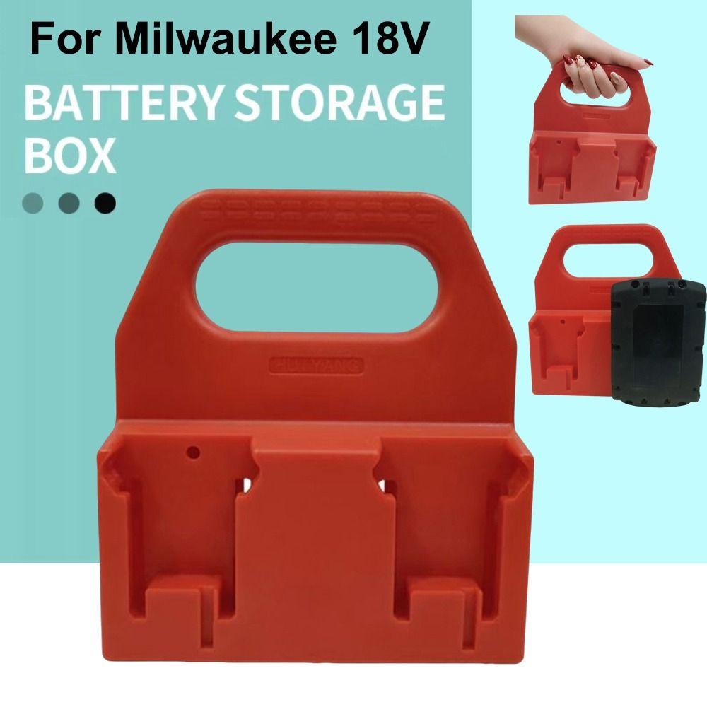 Drop-resistant Battery Storage Rack 4 Slots Battery Base Bracket for Milwaukee 18V Home
