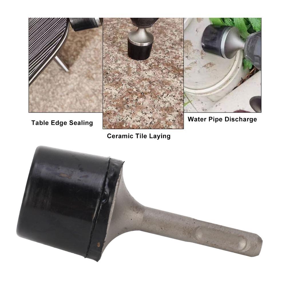 Rubber Vibrator Hammer for Drill Round Shank SDS-Plus Shank Vibrator Hammer Attachment Flat Head Power Tool Vibrating Hammer