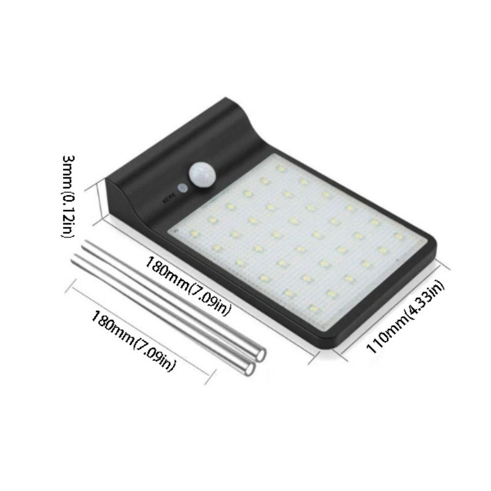 Solar Powered Waterproof Solar Wall Light 450LM 3.5W LED Solar Light PIR Sensor Aluminum Solar Street Light Garage Area