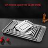 SUS304 Stainless Steel Square Food Tray