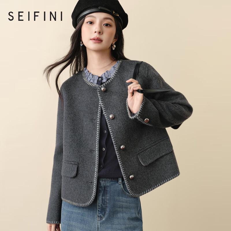 

Женское двустороннее пальто из шерсти SEIFINI M