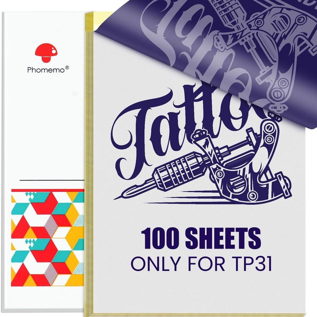 Phomemo Quick-Dry Thermal Tattoo Printing Paper - A4/A5/B5/Letter Sizes