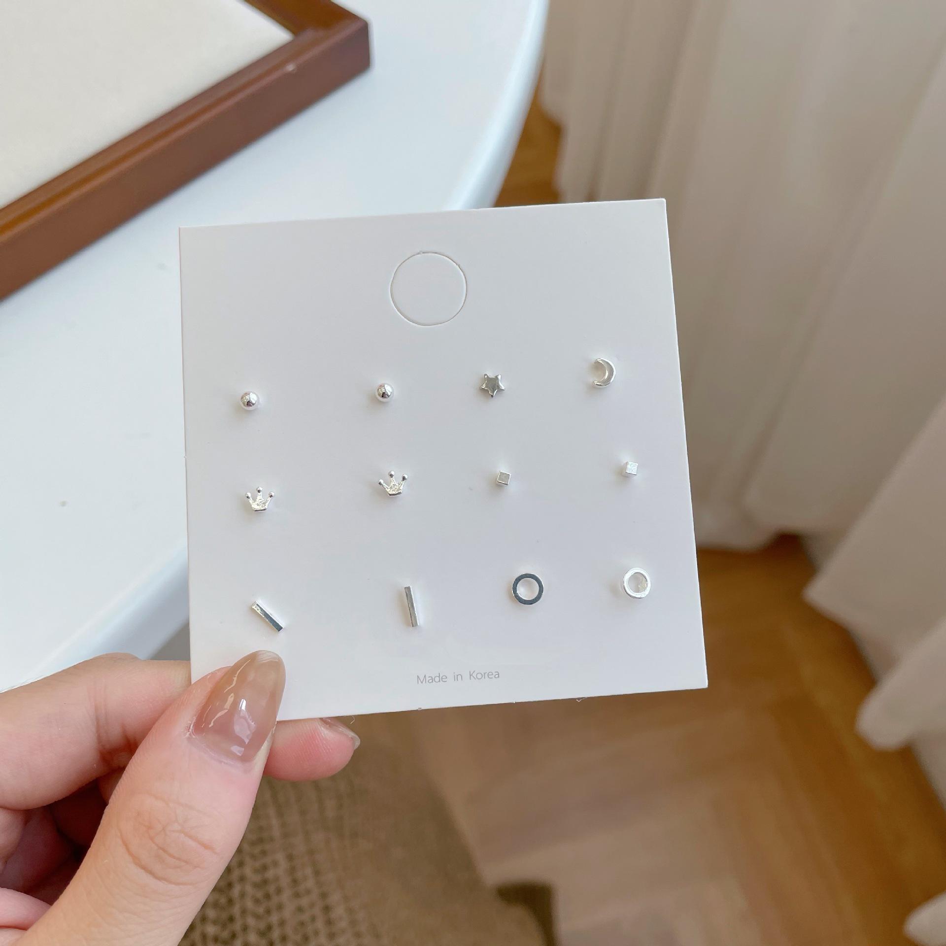 

2023 Новый комплект сережек-игл из серебра S925 для девочек