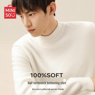 Unisex Semi-High Neck Knit Sweater