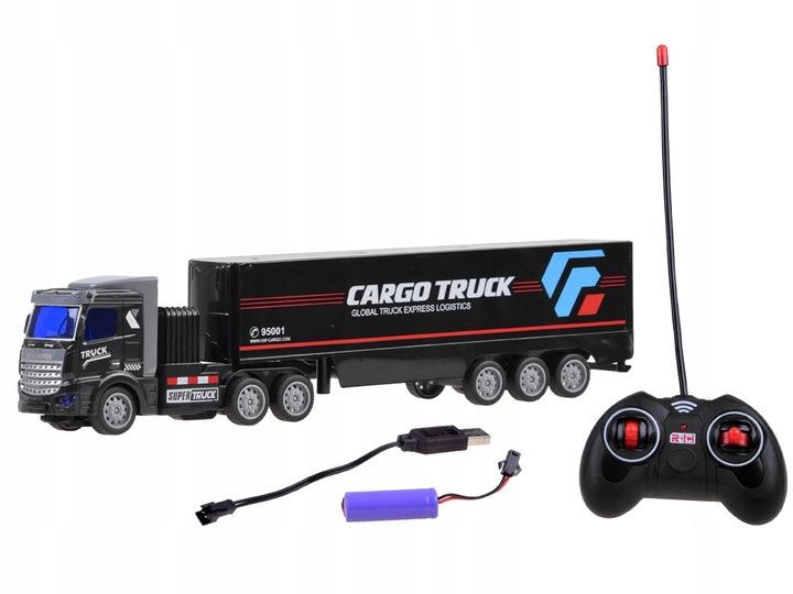 Tir Z Naczepą Na Pilota 27 Mhz Ciężarówka Rc0566