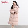 YAYA Women's Long Thickened Casual Duck Down Jacket YE3B600692H