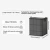 Super Large Capacity! Thick Black Woven Storage Bag For Home Use, Clothes, Blankets, Cotton Quilts, Organizing And Moving Tools