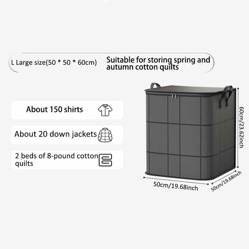 Super Large Capacity! Thick Black Woven Storage Bag For Home Use, Clothes, Blankets, Cotton Quilts, Organizing And Moving Tools