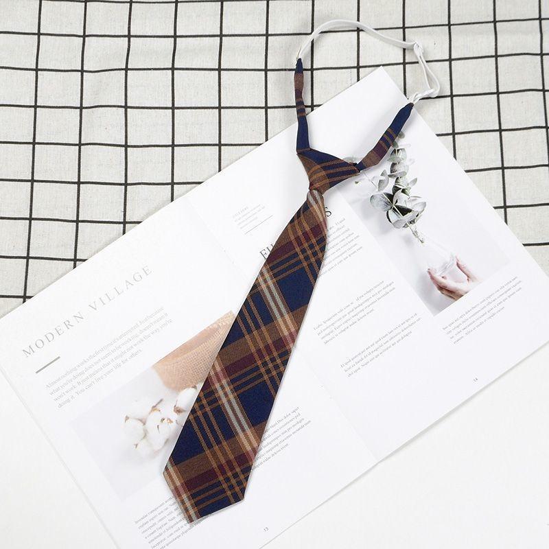 Childrens Adults Tie With Striped Linen Material For Casual School Wear