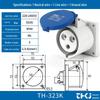 Waterproof Industrial Socket & Plug Aviation Connector, 16A/32A Male/Female