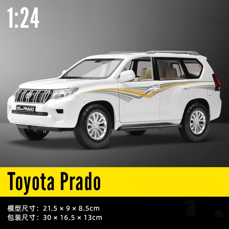 

CCA MSZ 1: 24 Toyota Prado alloy car die-casting model dynamic sound and light toy series collection gift