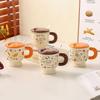 Ceramic Mugs Household Cups  Couple Breakfast Cups  Cartoon Children's Women's Tall Glasses  Water Cups  Souvenirs