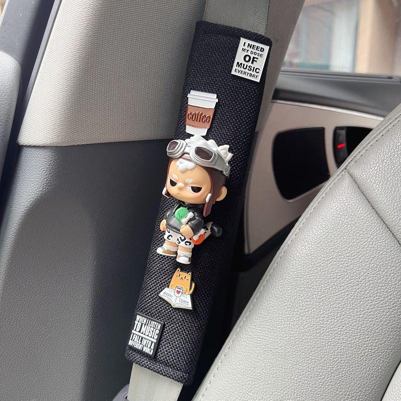 Bubble Mart Kubo Car Seatbelt Shoulder Pad Anti-Neck Strap Cute Girly Car Decoration New Car Accessory