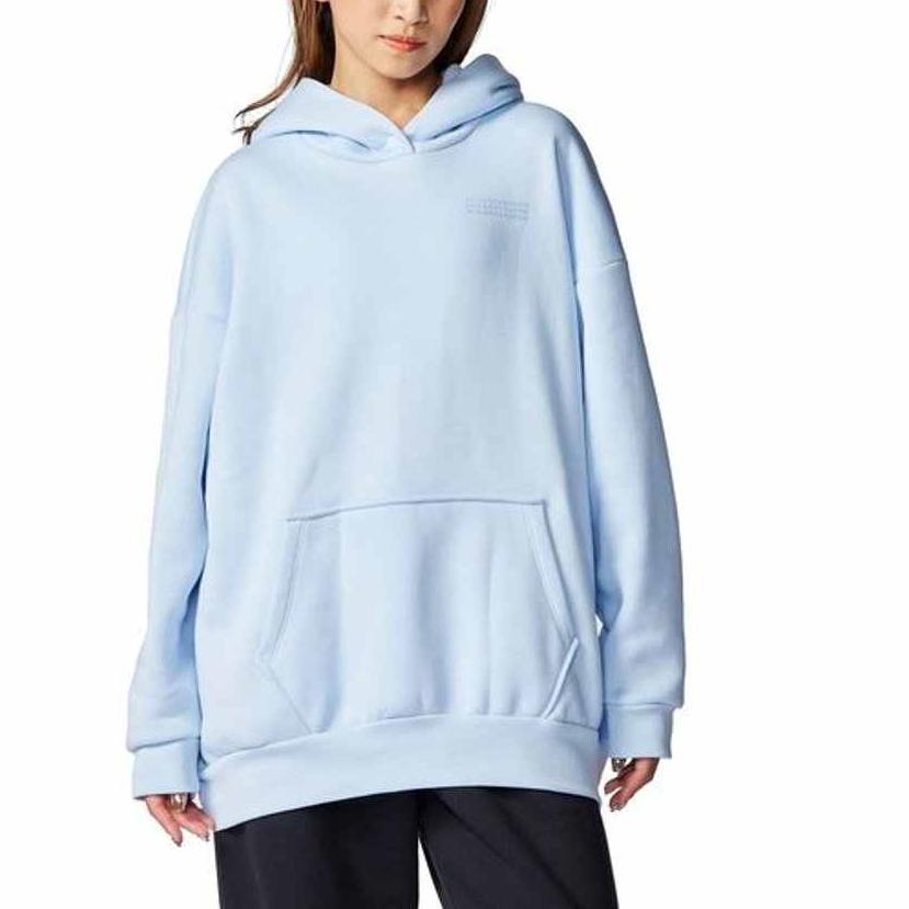 Under Armour Icon Hooded Pullover Casual Solid Long Sleeve Sweatshirt Women sweatshirt Cloud-Blue 1386501-464