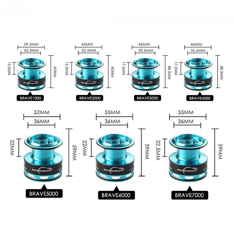 New 15kg Max Drag EVA Comfort Grip Fishing Reel 1000-7000 Series Alloy Spool Large Diameter Fishing Accessories Left/Right Hand Lightweight