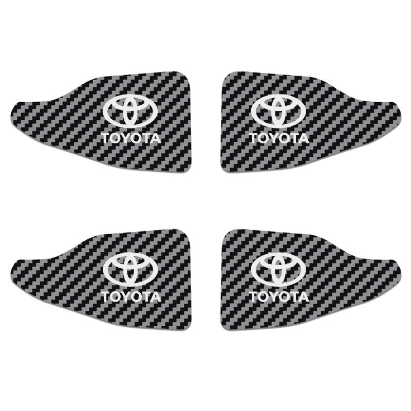 

4PCS Loading Door Bowl Handle Cover Decoration Interior For Toyota Yaris Vios HYBRID Car Styling Accessories