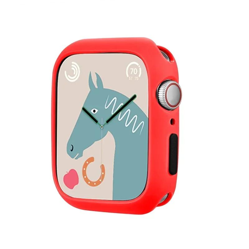 NEW Candy Soft Case for Apple Watch Cover 9 8 7 6 Se 5 4 3 45 42mm 38mm Protection Iwatch Serier 44mm 40mm 41mm Silicone Bumper