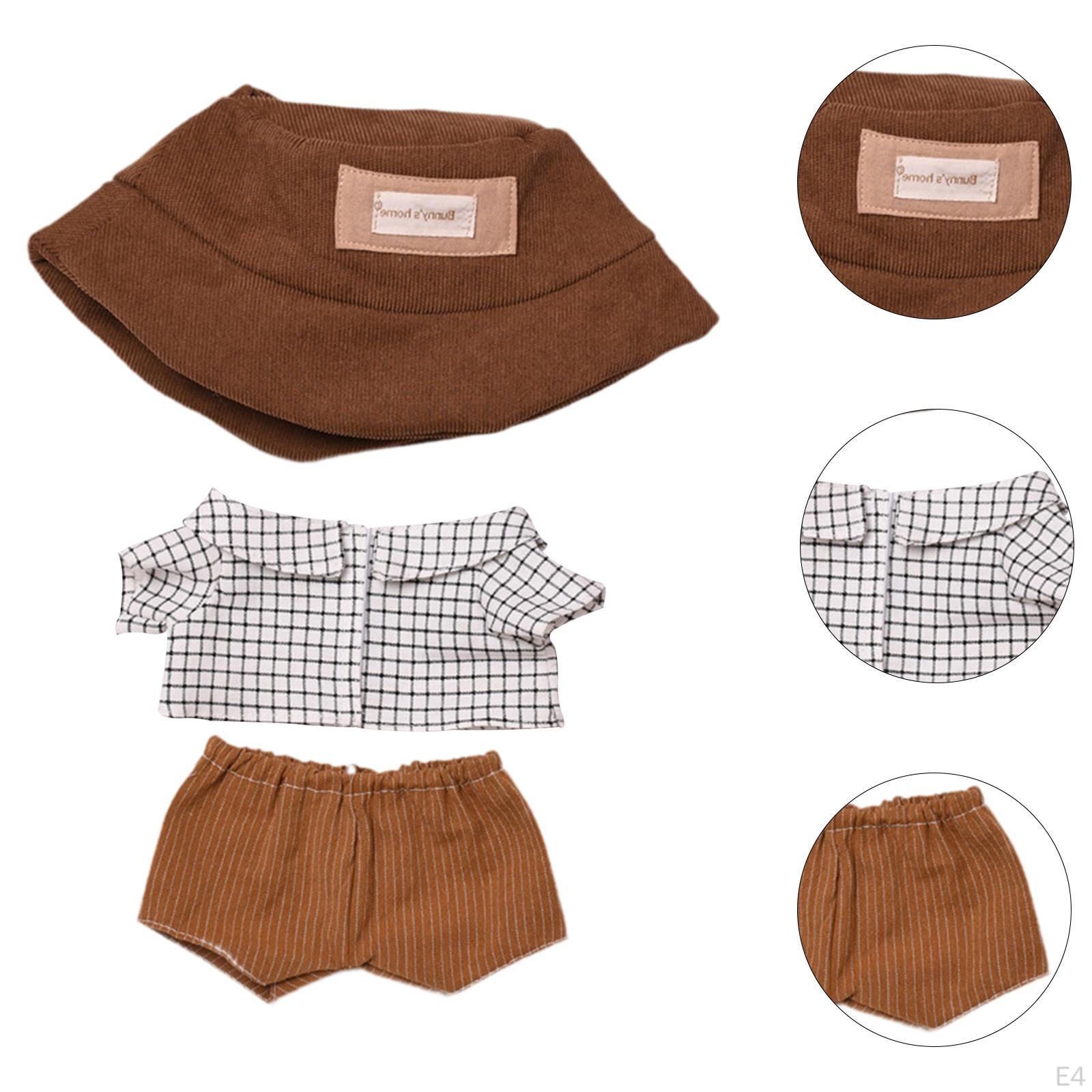 3 шт. Кукольная рубашка с шортами и шляпой — фото 6