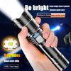 Ultra Bright Lantern Super Powerful Led Flashlight Zoom Tactical Torch Built-In Battery Usb Rechargeable Waterproof Lamp
