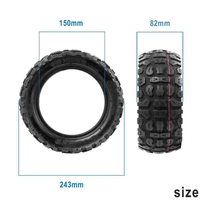 10x3.0 Vacuum Tire for Zero 10X Dualtron KUGOO M4 Pro Kaabo 10 Inch 10*3.0 Thickened Off-Road Tubeless Tyres Scooter Accessories