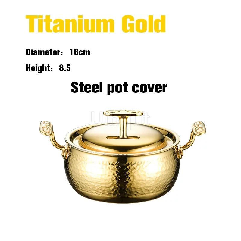 Commercial Inflatable Hotpot Special Pot for Induction Cooker Olla Thickened 304 Stainless Steel Single Person Small Hot Pot
