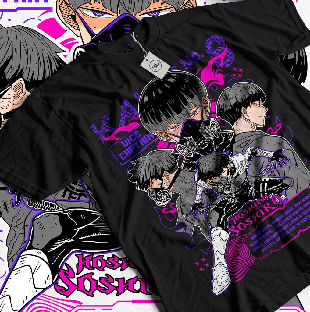 Kaiju no 8 Camiseta Hoshina Regalo Manga Mejor Anime Camiseta Gráfica Todas las Tallas