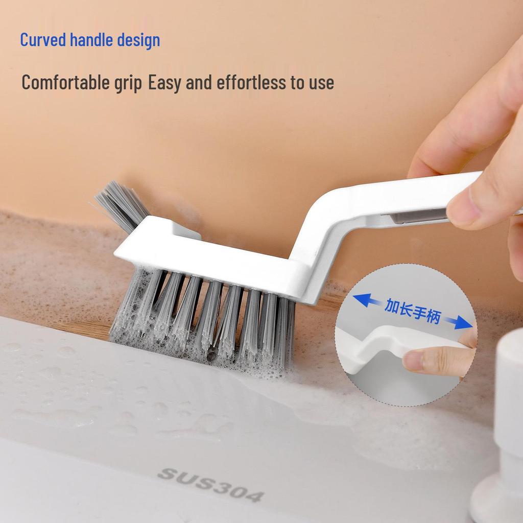Multi-Functional Rotating Tile & Gap Cleaning Brush for Bathrooms