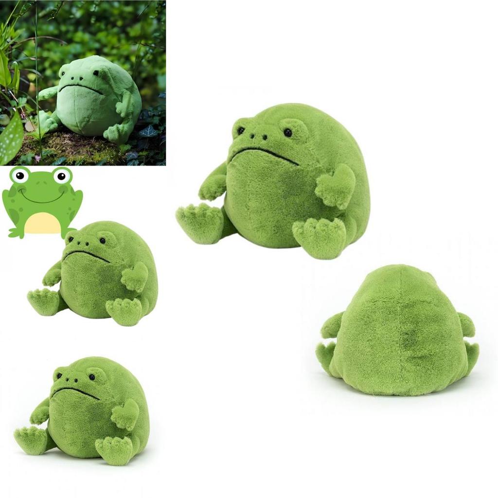 Adorable Ricky Rain Frog Plush Toy Soft Cartoon Frog Doll For Kids 30x25x20cm