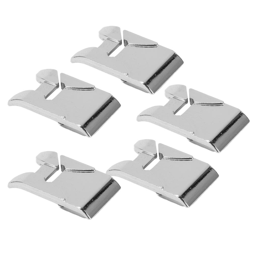 5 Stück Dichtstich Nähfuß Klare Sicht Reibungslose Verwendung Leichter Arbeitsbuchstoff Nähfuß für Haushaltsnähmaschine