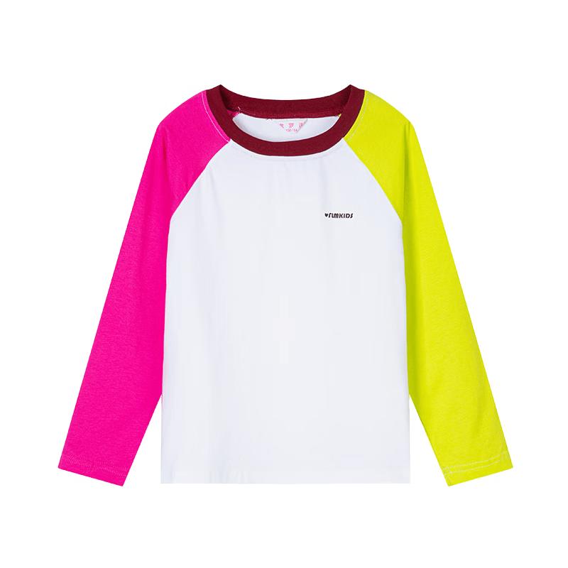 FULUOMI Girls  Color-block Long Sleeve T-shirt 110