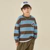 DuoduoJia Boys' Striped Pique Cotton Sweatshirt