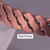 Vinterly Pure Copper Bracelets Twisted Handmade Braided 12mm Adjustable Bangles Health Energy High Magnet Jewelry Resizable Cuff