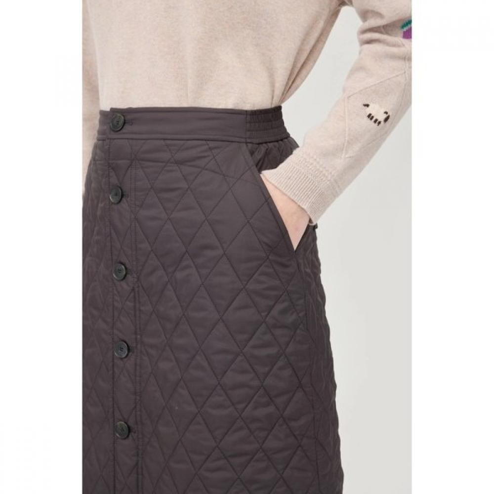 Benetton Quilted Button Skirt Baske1561