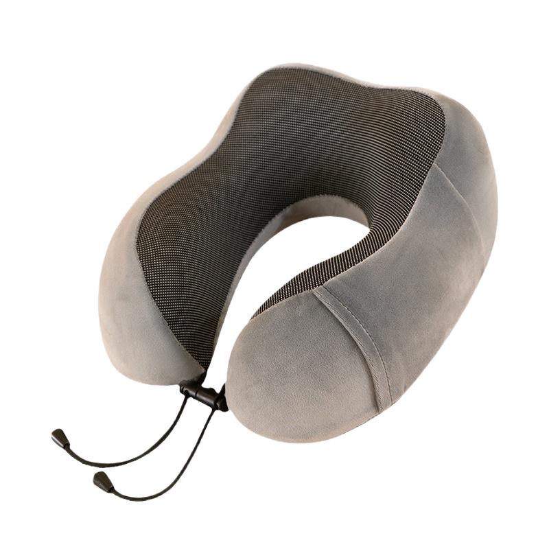 Travel Memory Foam U-shaped Neck Pillow for Airplane Support