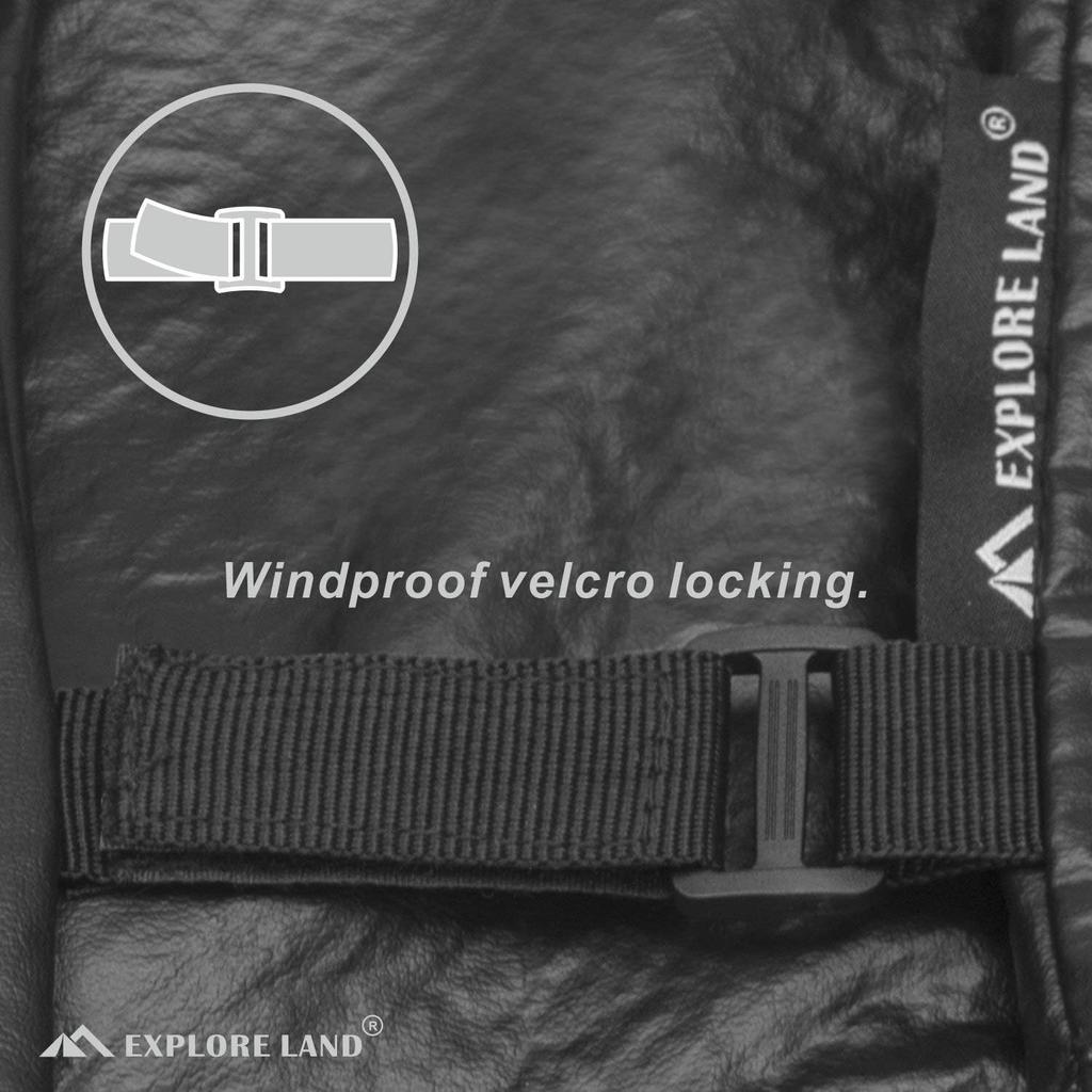 Explore Land Waterproof Electric Tongue Jack Cover, RV Camper Power Trailer Jack Protector Size 9L X 4W X 18H Inch