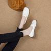 Loafers Women's Shoes 2025 New Large Size British Style Spring and Autumn Pedals Comfortable Soft Bottom Flat Bottom Non-slip Single Shoes Leather Sh