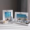 WTEMPO DIY Ocean Photo Frames Summer Shell Photo Frames Mediterranean Wooden Platform Frame Decoration Horizontal and Vertical