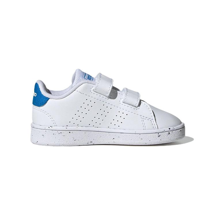 Adidas Neo ADVANTAGE Advancourt Anti Slip Wear Resistant Low Top Skateboard Shoes White Blue Infant And Toddler GW6498