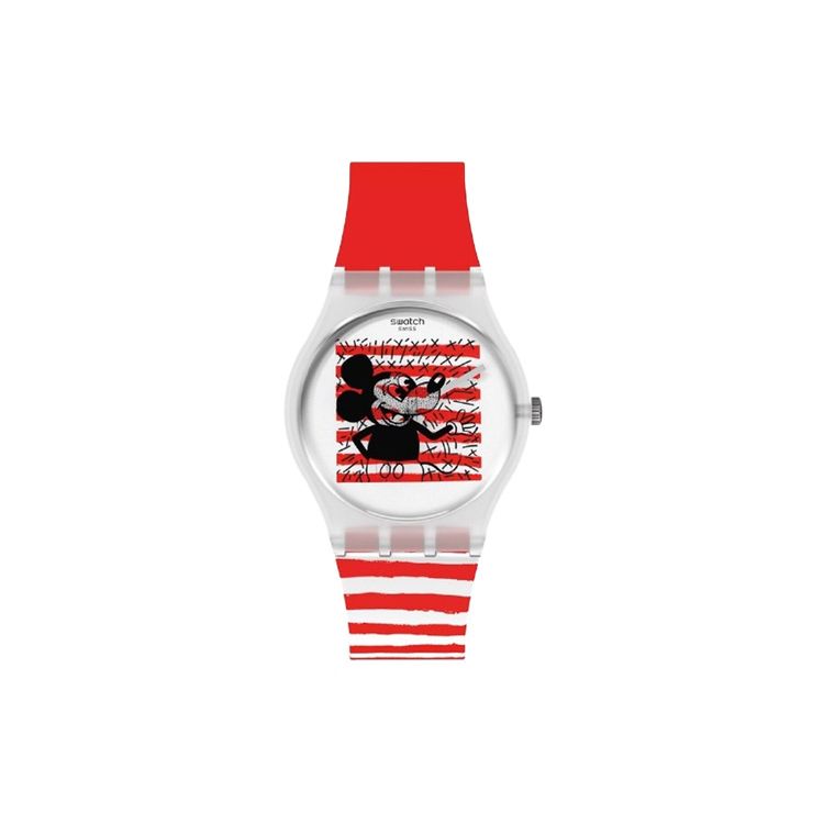Swatch Quartz Movement Disney Designer Collaboration Gift Box Unisex Watches Multicolor GZ352