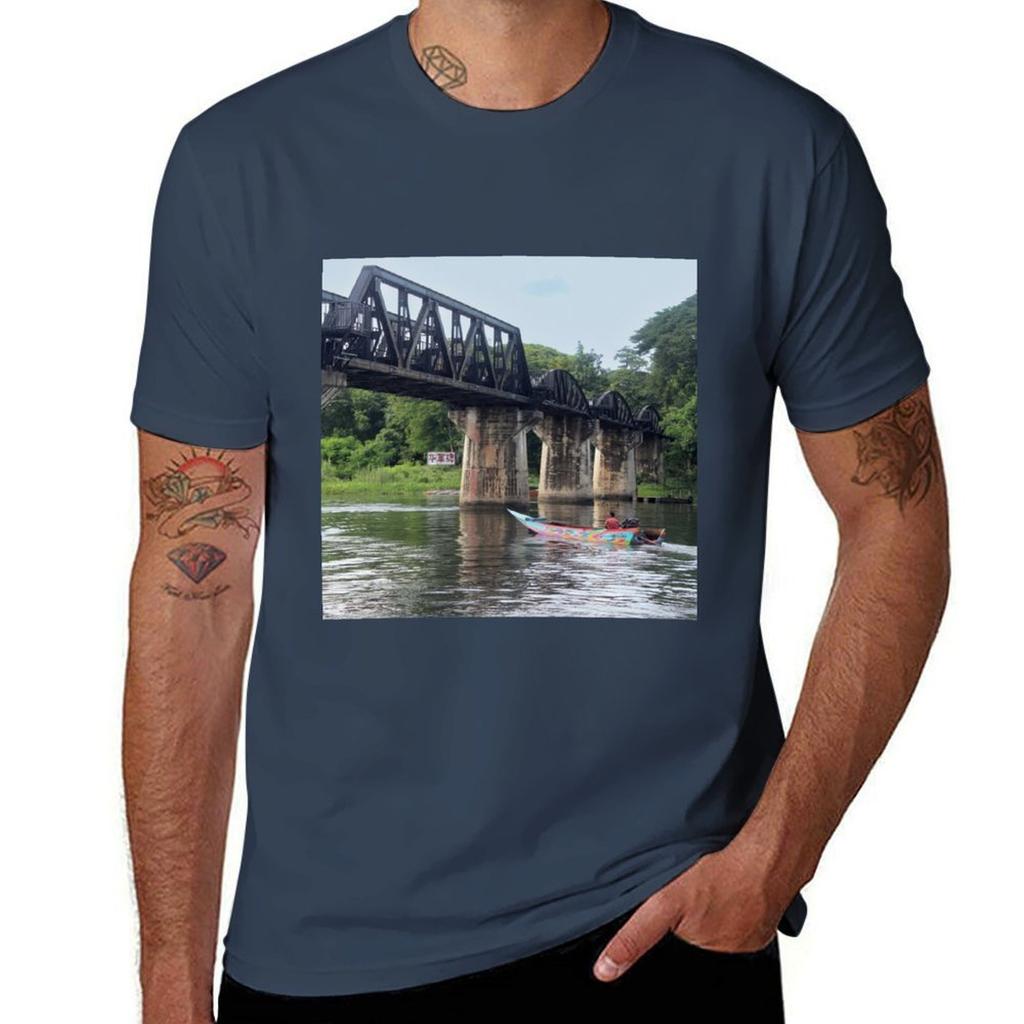 T-shirt Il Ponte sul Fiume Kwai T-shirt da Lavoro per Esterni