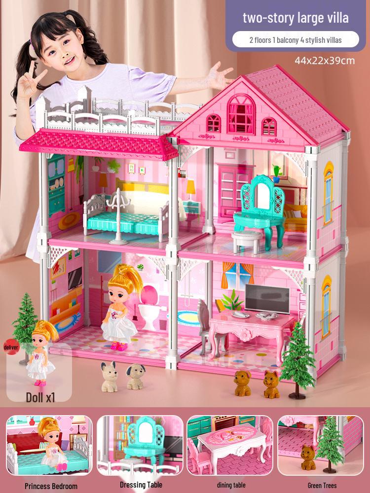 Princess Castle Dollhouse: Pretend Play Toy for Girls Aged 3+