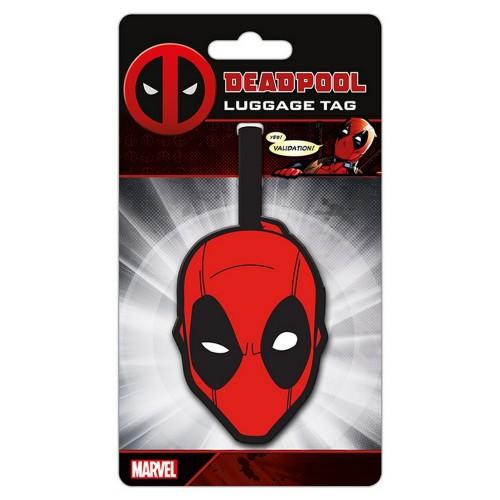 Deadpool Head Luggage Tag