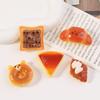 DIY Resin Cartoon Food Accessories: Simulation Bread Cream, Phone Case Patch, Fridge Magnet, Hair Accessory, Water Cup Sticker.