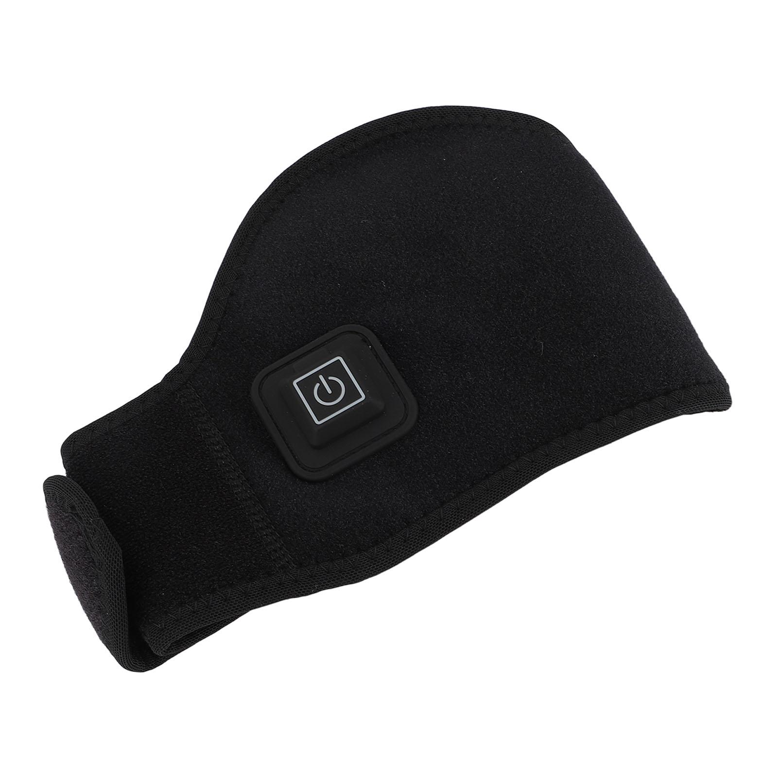 

USB Neck Heating Pad 3 Levels Temperature Hook Loop Fastener Adjustable Velvet Lining Heated Neck Brace Cervical Collar