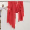 Monochrome Thin Scarf Women'S Sunscreen Shawl Solid Color Simple Imitation Cotton And Linen Silk Scarf High-End Yarn