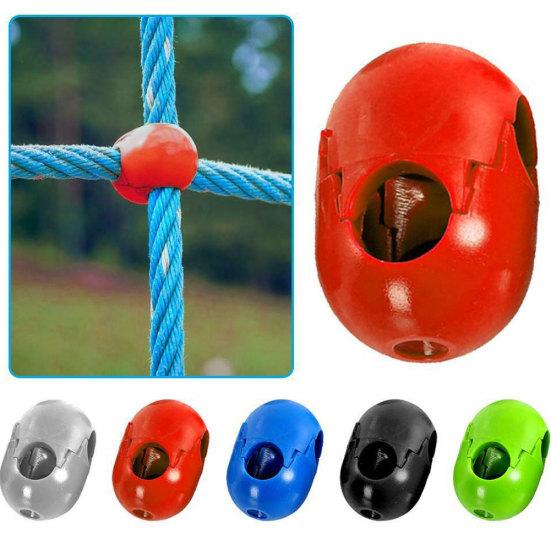 5 Piezas Red de Cuerda para Escalada Infantil Conector de Hebilla de Plástico Accesorios para Columpio de Exterior