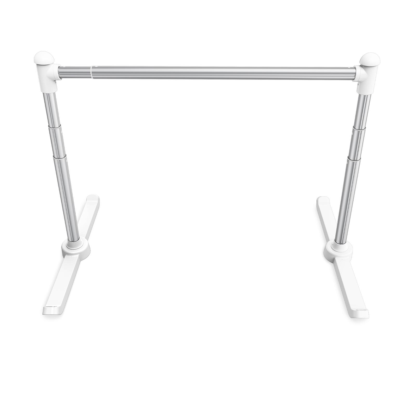 

Металлическая вешалка для питомцев, устойчивая стойка для одежды для собак и кошек, хранение, напольная вешалка для питомцев, регулируемая по высоте и ширине белый