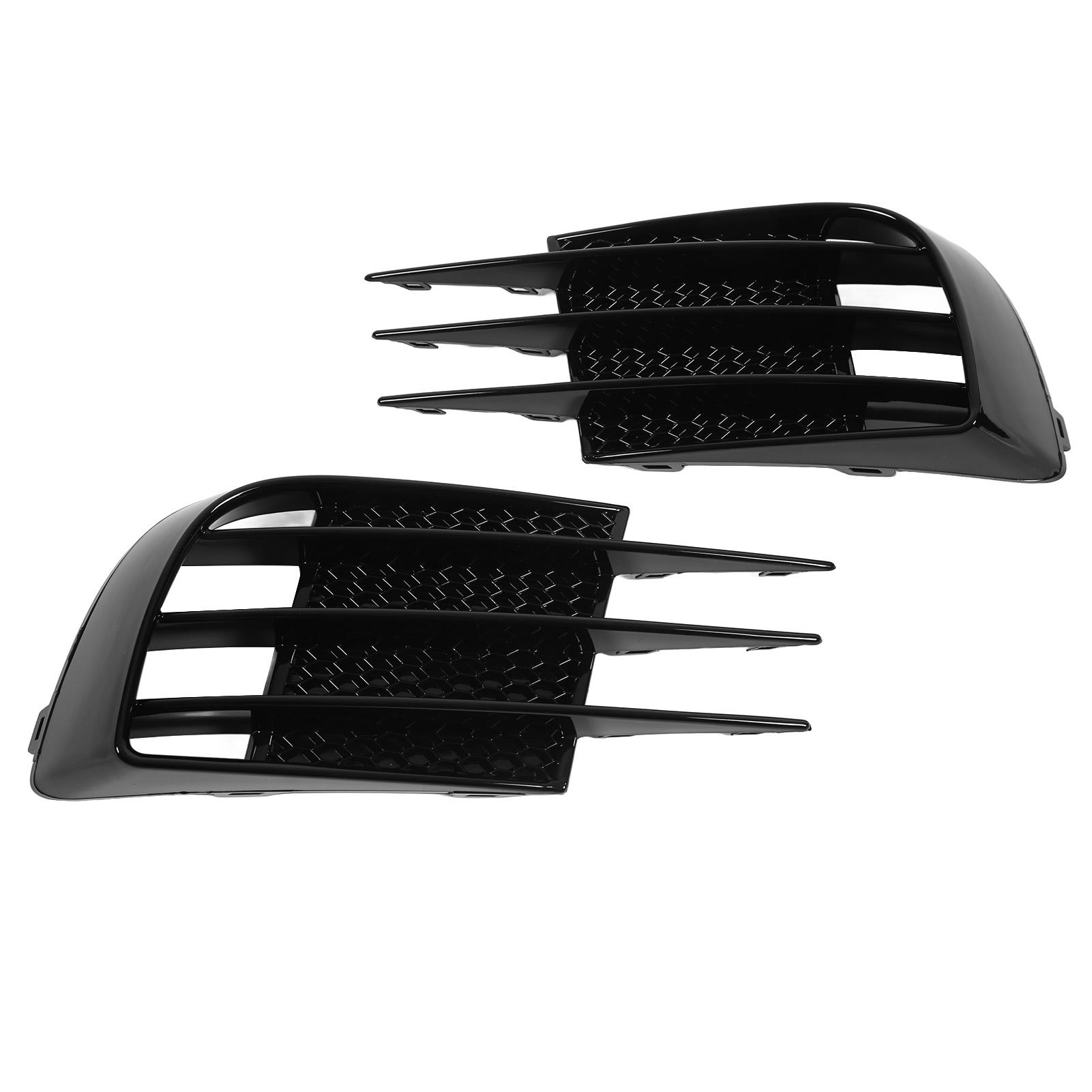 

1 Pair Gloss Black Front Bumper Fog Light Grille Cover Fog Lamp Bezel Trim Replacement for 6 MK6